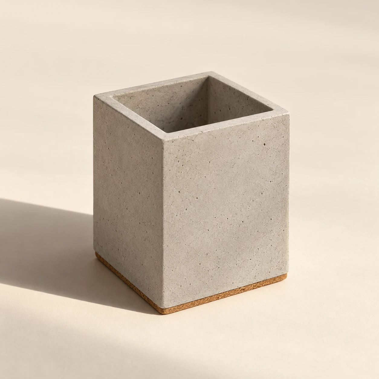 Block Pen Cup in Concrete