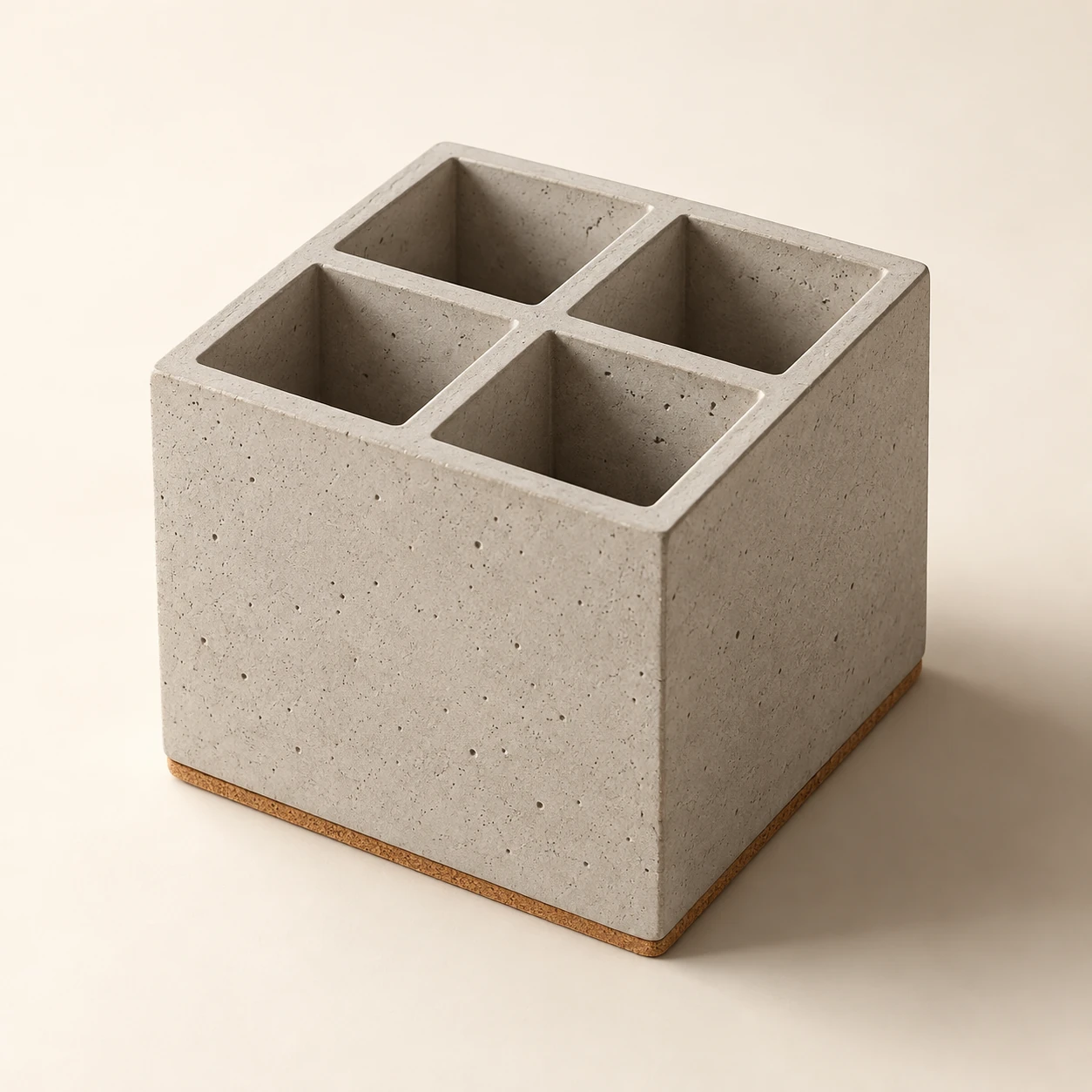 Grid Desk Organizer in Concrete