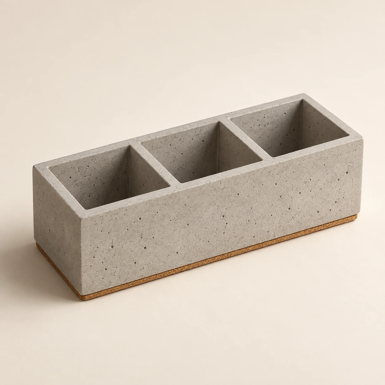 Rail Pen Organizer in Concrete