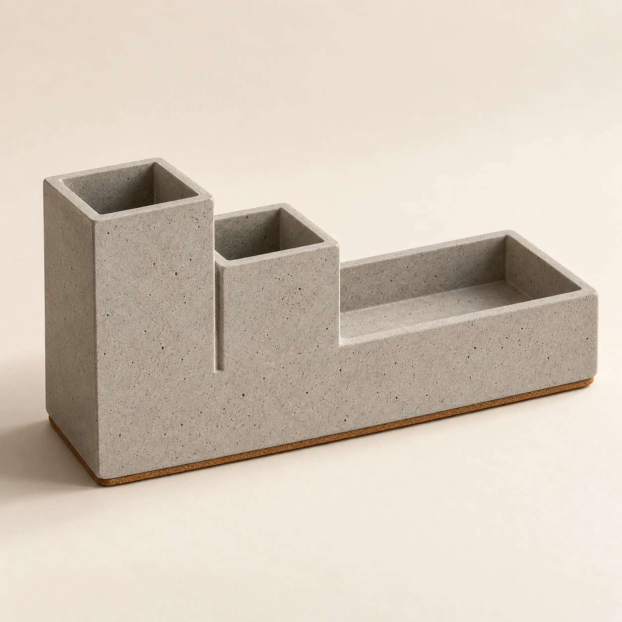Terrace Desk Organizer in Concrete